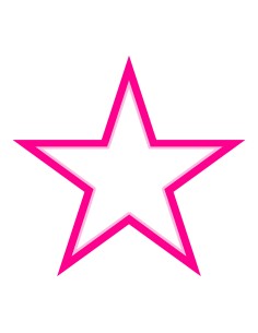 3D Uitsteker op Maat: Ster - Los of Set