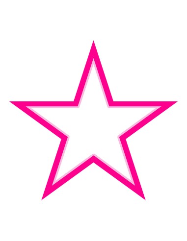 3D Uitsteker op Maat: Ster - Los of Set