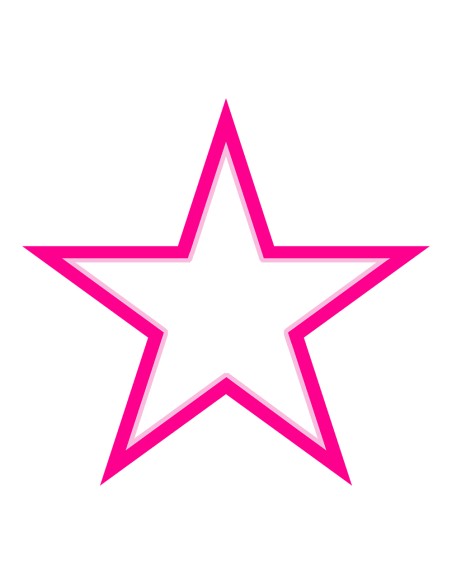 3D Uitsteker op Maat: Ster - Los of Set