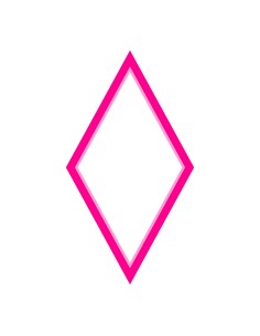 3D Uitsteker op Maat: Ruit - Los of Set