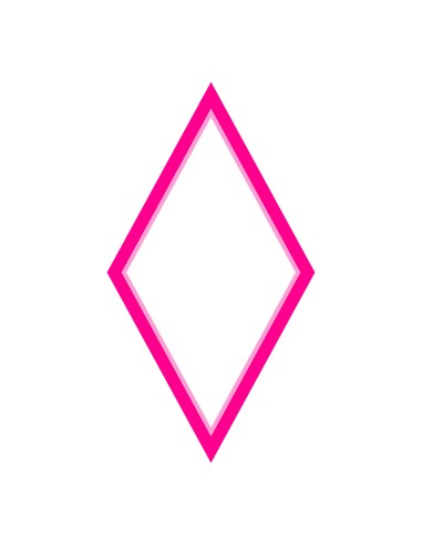 3D Uitsteker op Maat: Ruit - Los of Set