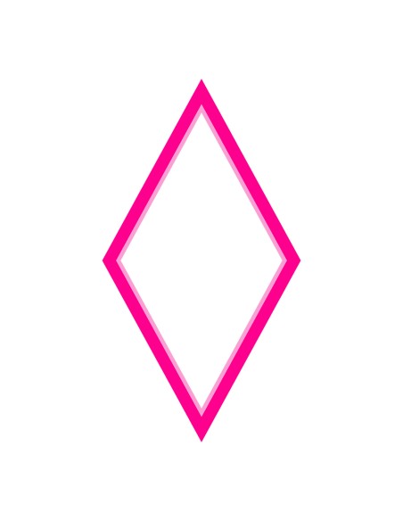 3D Uitsteker op Maat: Ruit - Los of Set