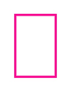 3D Uitsteker op Maat: Rechthoek - Los of Set