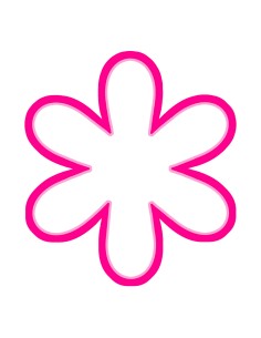 3D Uitsteker op Maat: Bloem 6-Blad - Los of Set