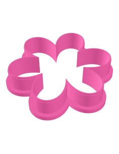 3D Uitsteker op Maat: Bloem 6-Blad - Los of Set 2