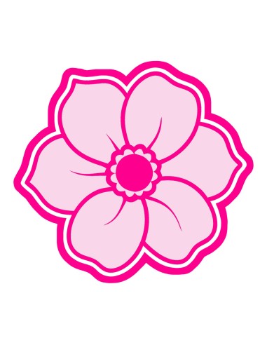 3D Uitsteker op Maat: Anemoon met Stempel