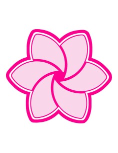 3D Uitsteker op Maat: Bloem 1 met Stempel