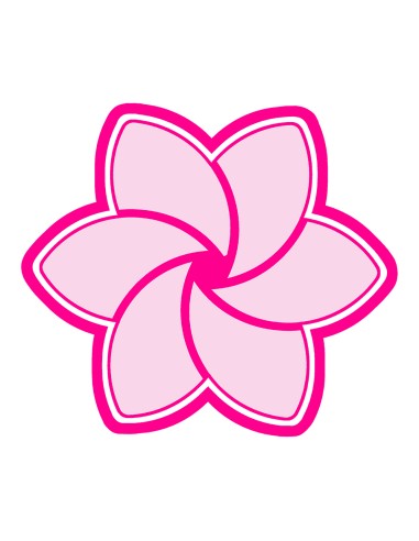 3D Uitsteker op Maat: Bloem 1 met Stempel