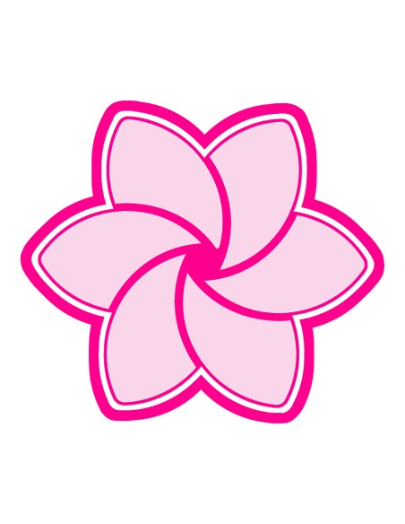 3D Uitsteker op Maat: Bloem 1 met Stempel