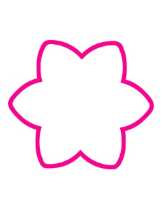 3D Uitsteker op Maat: Bloem 1 - Los of Set