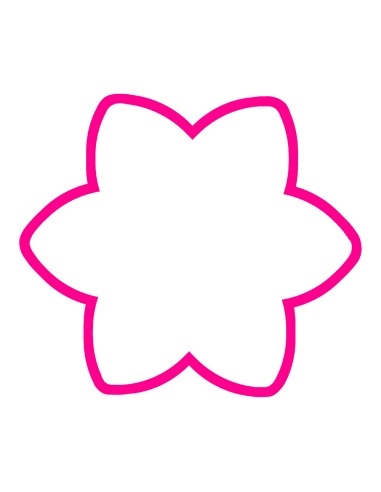 3D Uitsteker op Maat: Bloem 1 - Los of Set