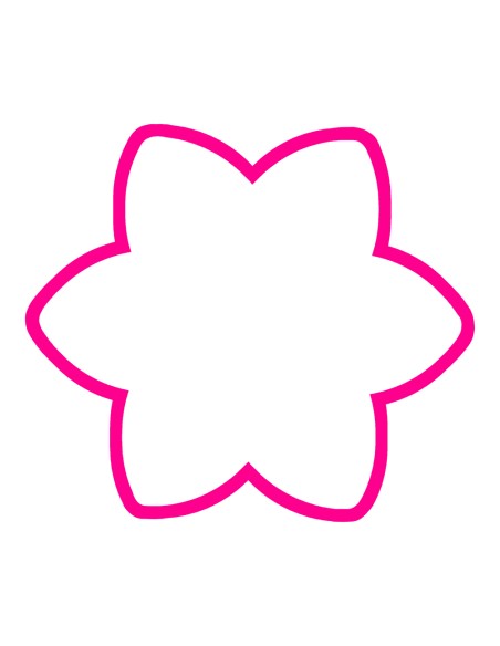 3D Uitsteker op Maat: Bloem 1 - Los of Set