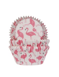 House of Marie Baking Cups Flamingo -48st-