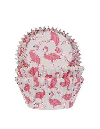 House of Marie Baking Cups Flamingo -50st-