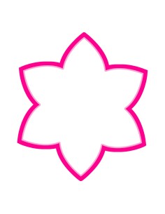 3D Uitsteker op Maat: Bloem 2 - Los of Set