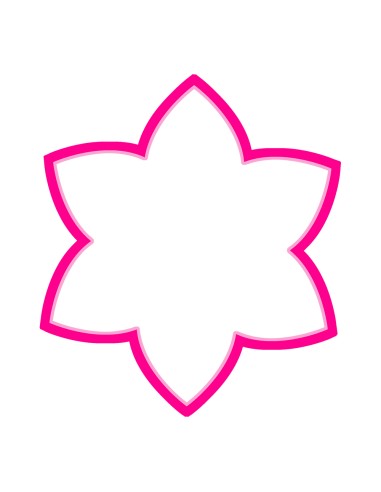 3D Uitsteker op Maat: Bloem 2 - Los of Set