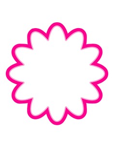 3D Uitsteker op Maat: Bloem 3 - Los of Set