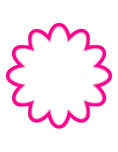 3D Uitsteker op Maat: Bloem 3 - Los of Set