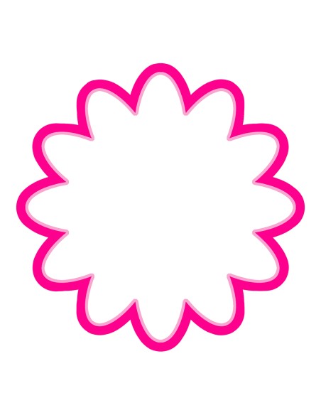 3D Uitsteker op Maat: Bloem 3 - Los of Set