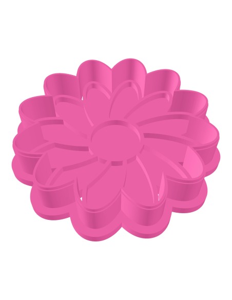 3D Uitsteker op Maat: Bloem 3 met Stempel