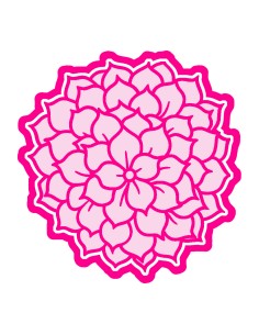 3D Uitsteker op Maat: Hortensia met Stempel