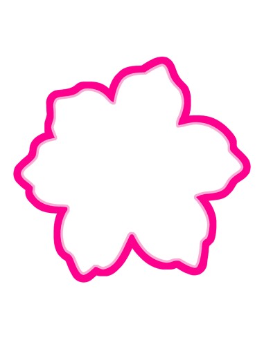 3D Uitsteker op Maat: Hibiscus - Los of Set