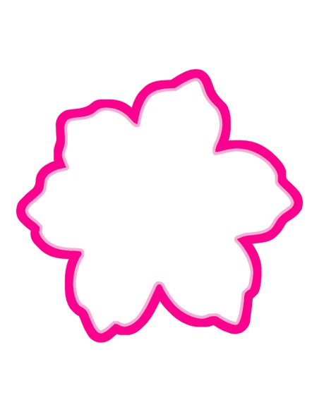 3D Uitsteker op Maat: Hibiscus - Los of Set