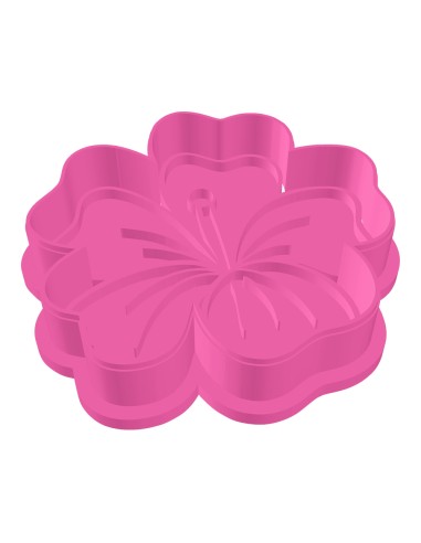 3D Uitsteker op Maat: Hibiscus met Stempel
