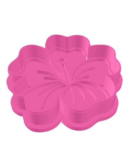 3D Uitsteker op Maat: Hibiscus met Stempel