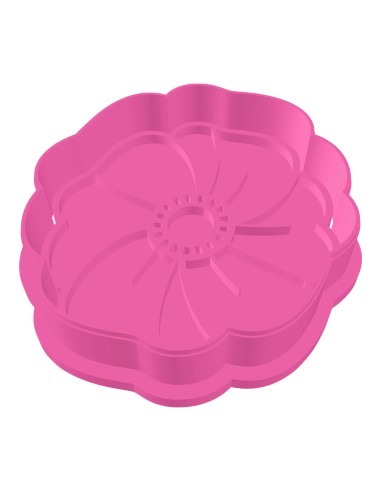 3D Uitsteker op Maat: Klaproos met Stempel