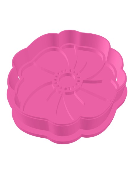 3D Uitsteker op Maat: Klaproos met Stempel