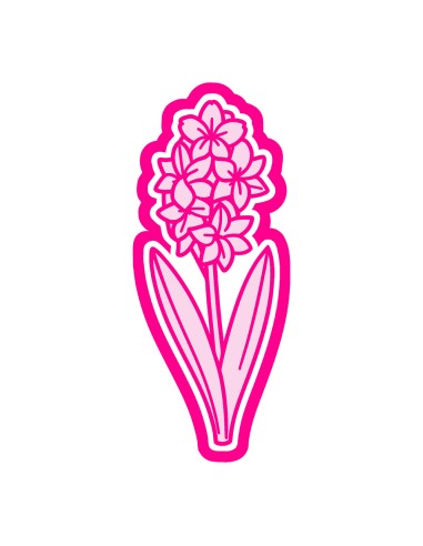 3D Uitsteker op Maat: Hyacinth met Stempel