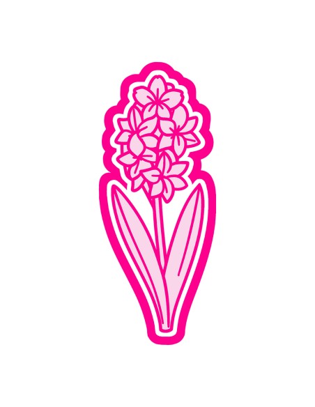 3D Uitsteker op Maat: Hyacinth met Stempel