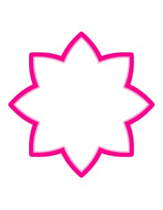 3D Uitsteker op Maat: Bloem 5 - Los of Set