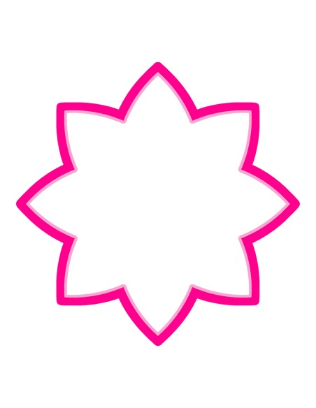 3D Uitsteker op Maat: Bloem 5 - Los of Set