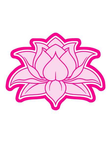 3D Uitsteker op Maat: Lotus 1 met Stempel