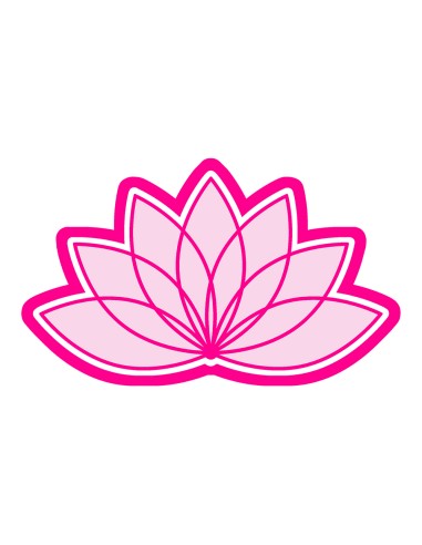 3D Uitsteker op Maat: Lotus 2 met Stempel