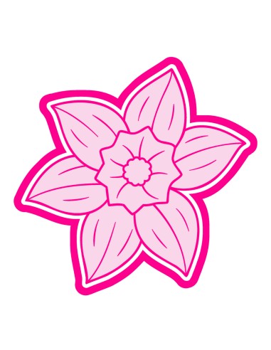 3D Uitsteker op Maat: Narcis 1 met Stempel