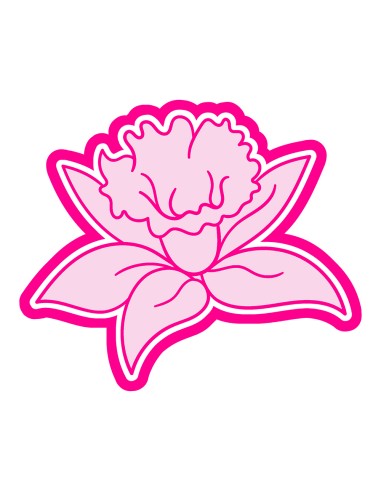 3D Uitsteker op Maat: Narcis 2 met Stempel