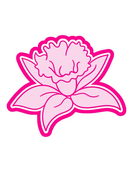 3D Uitsteker op Maat: Narcis 2 met Stempel