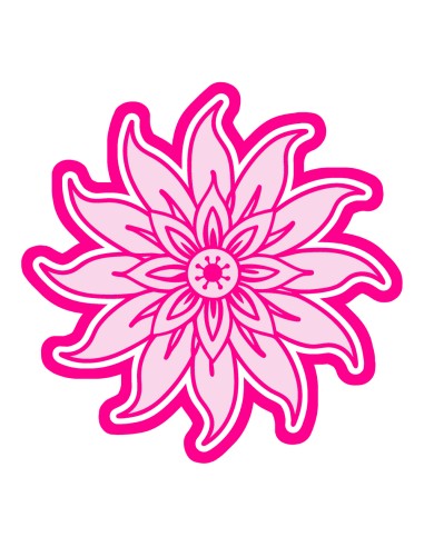 3D Uitsteker op Maat: Orchidee met Stempel