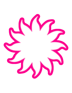 3D Uitsteker op Maat: Passiebloem - Los of Set