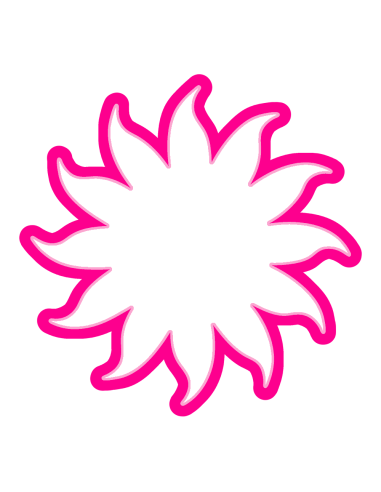 3D Uitsteker op Maat: Passiebloem - Los of Set