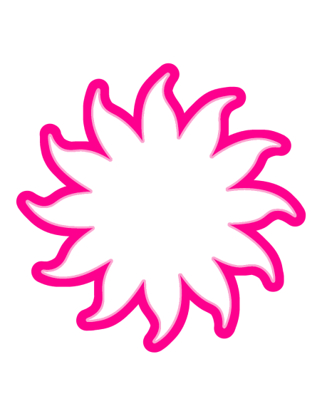 3D Uitsteker op Maat: Passiebloem - Los of Set