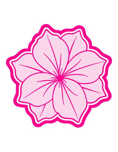 3D Uitsteker op Maat: Petunia met Stempel