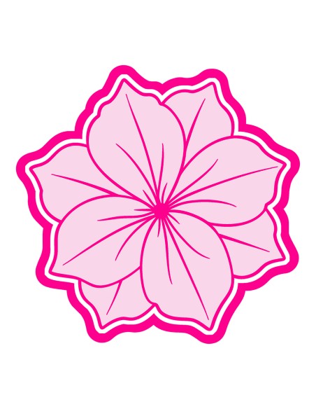 3D Uitsteker op Maat: Petunia met Stempel