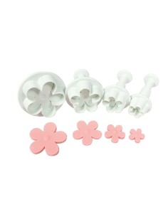 Cake Star Plunger Uitsteker Set 5-Blad -4st-