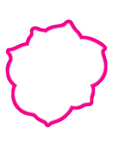 3D Uitsteker op Maat: Roos 1 - Los of Set