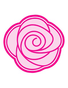 3D Uitsteker op Maat: Roos 2 met Stempel