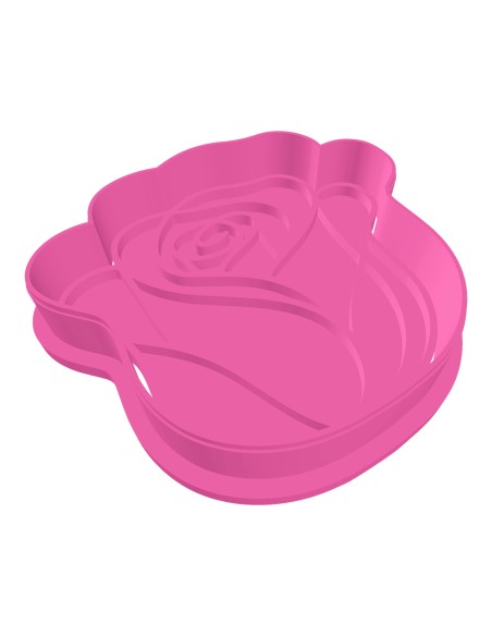 3D Uitsteker op Maat: Roos 3 met Stempel